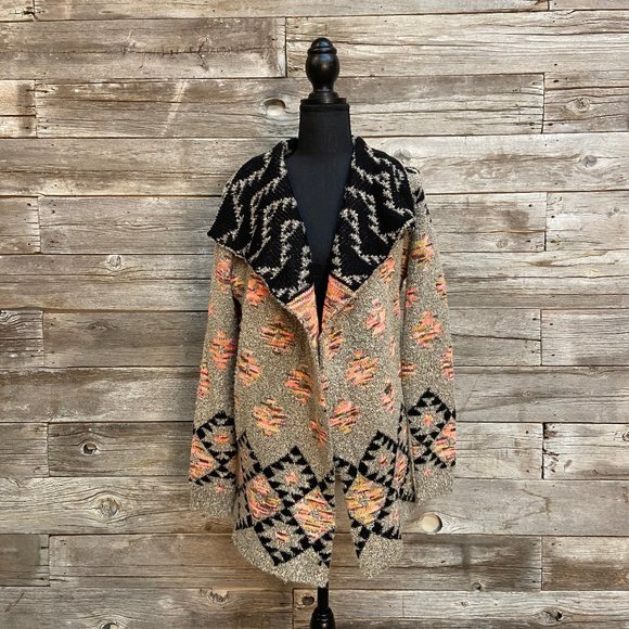 🖤🧡 Cute warm oversized Southwest Cardigan - Picture 1 of 6